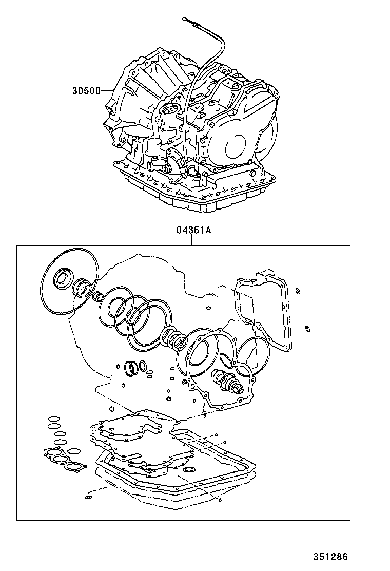  SPACIO |  TRANSAXLE OR TRANSMISSION ASSY GASKET KIT ATM