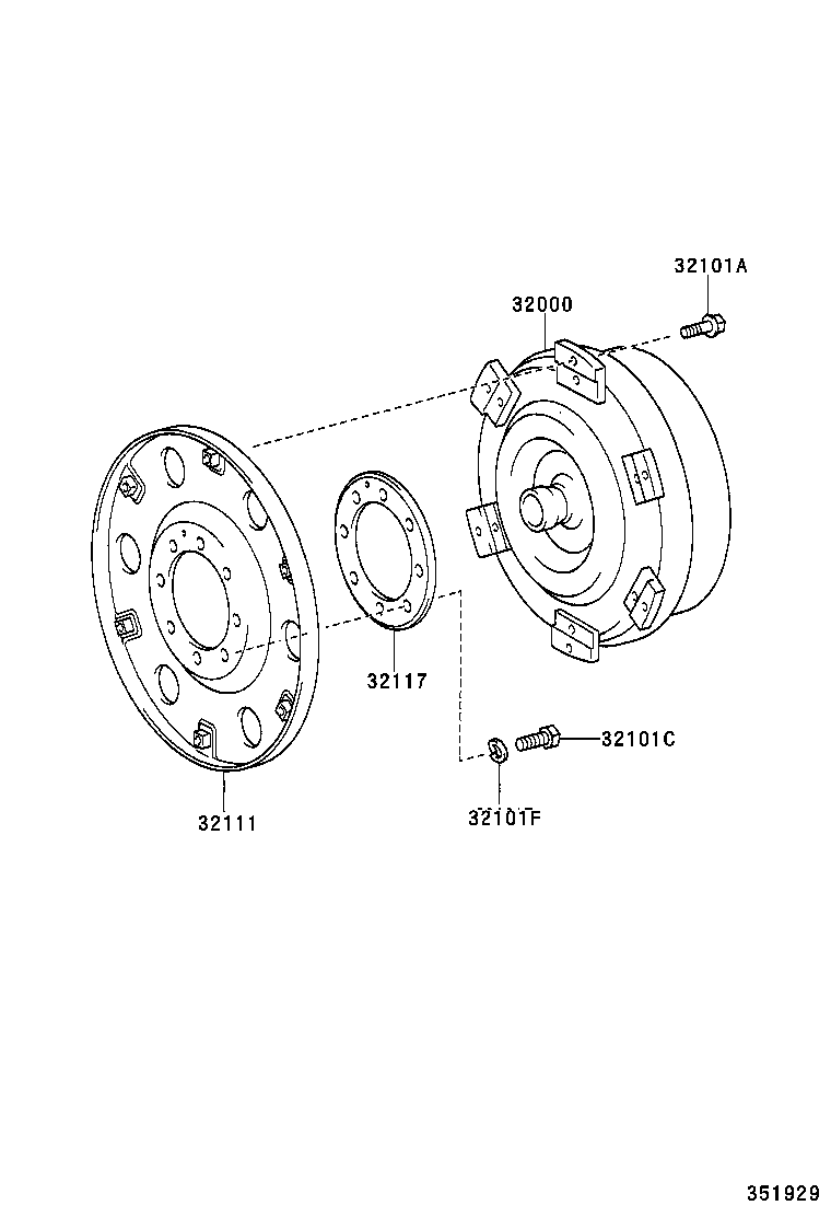  DYNA |  TORQUE CONVERTER FRONT OIL PUMP CHAIN ATM