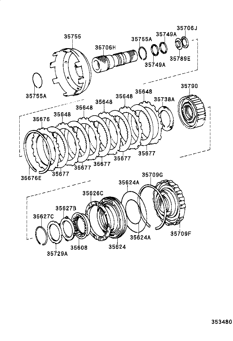  4RUNNER |  CENTER SUPPORT PLANETARY SUN GEAR ATM