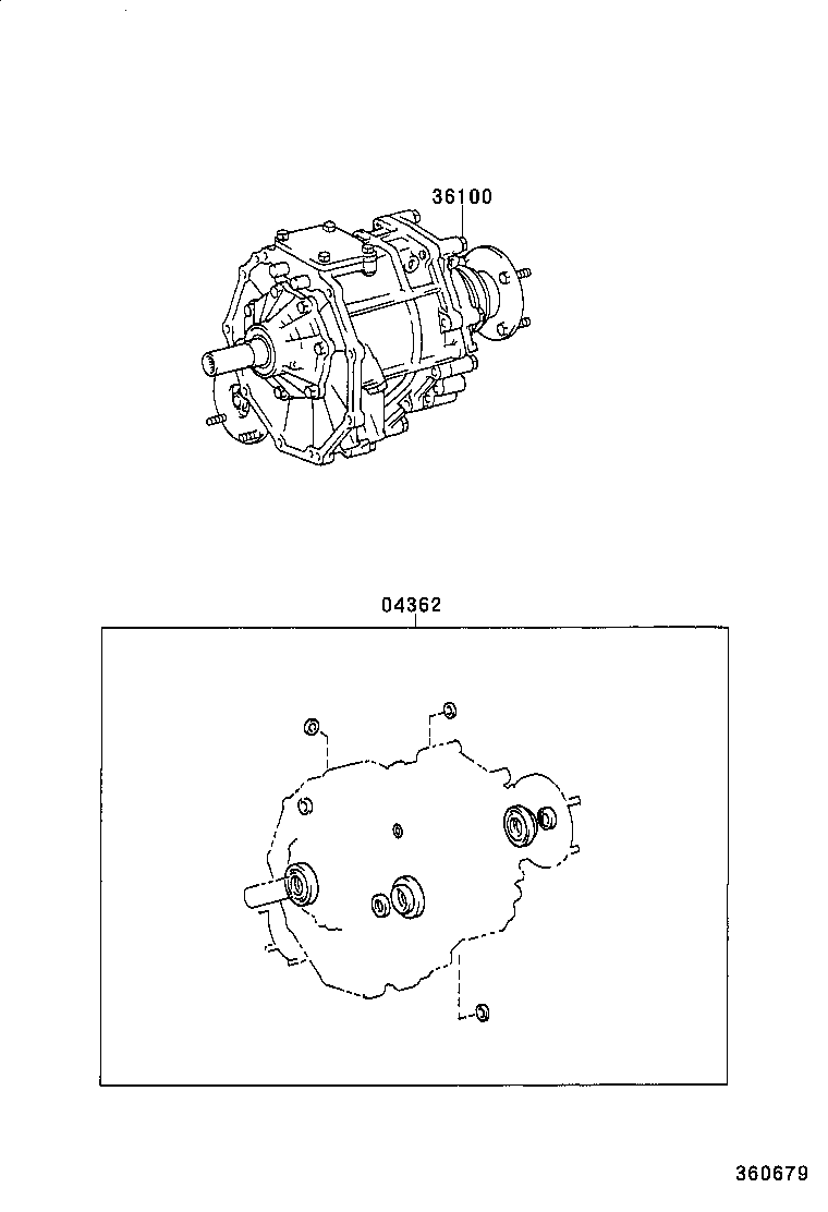  HILUX 4RUNNER 4WD |  TRANSFER ASSEMBLY GASKET KIT