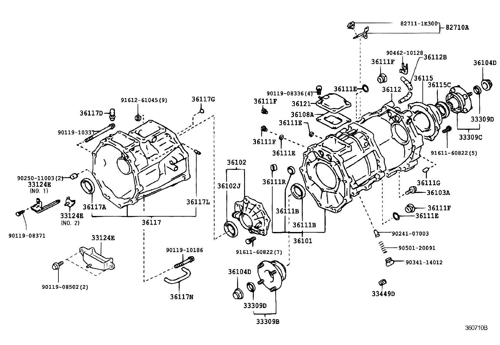  HILUX 4RUNNER 4WD |  TRANSFER CASE EXTENSION HOUSING