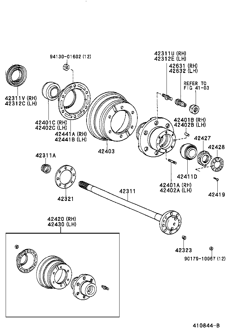  DYNA200 |  REAR AXLE SHAFT HUB