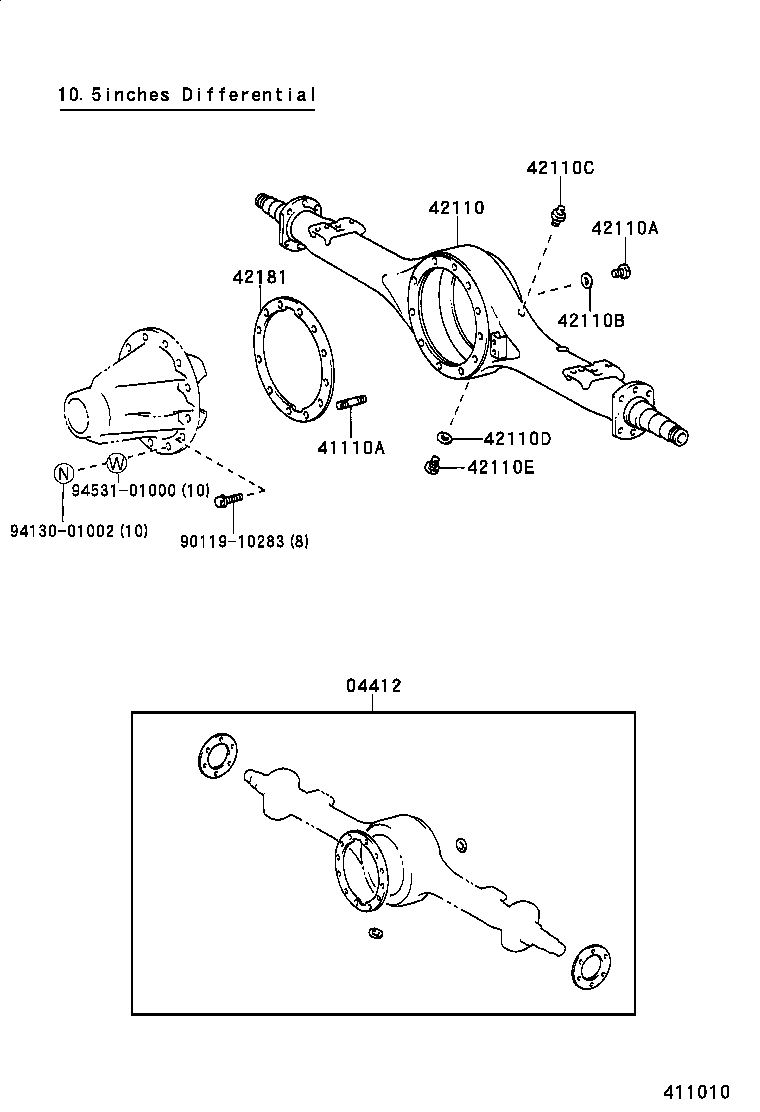  DYNA 150 |  REAR AXLE HOUSING DIFFERENTIAL