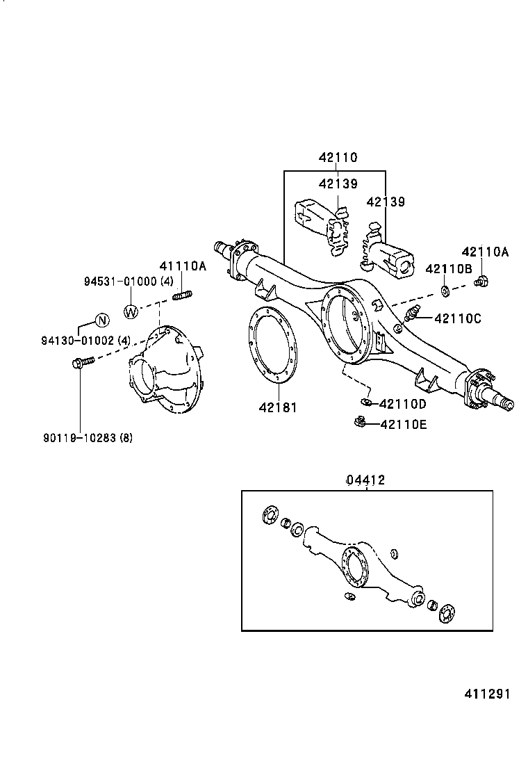  DYNA |  REAR AXLE HOUSING DIFFERENTIAL