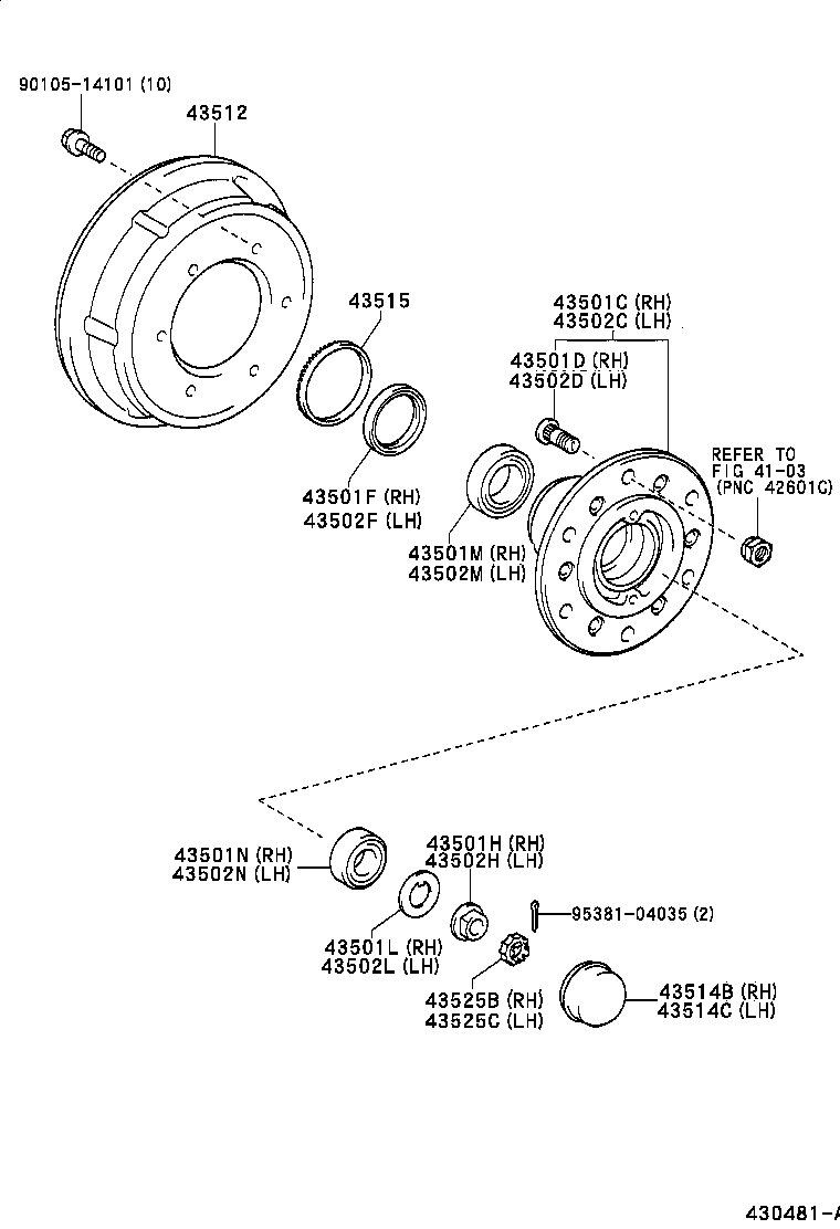  DYNA |  FRONT AXLE HUB