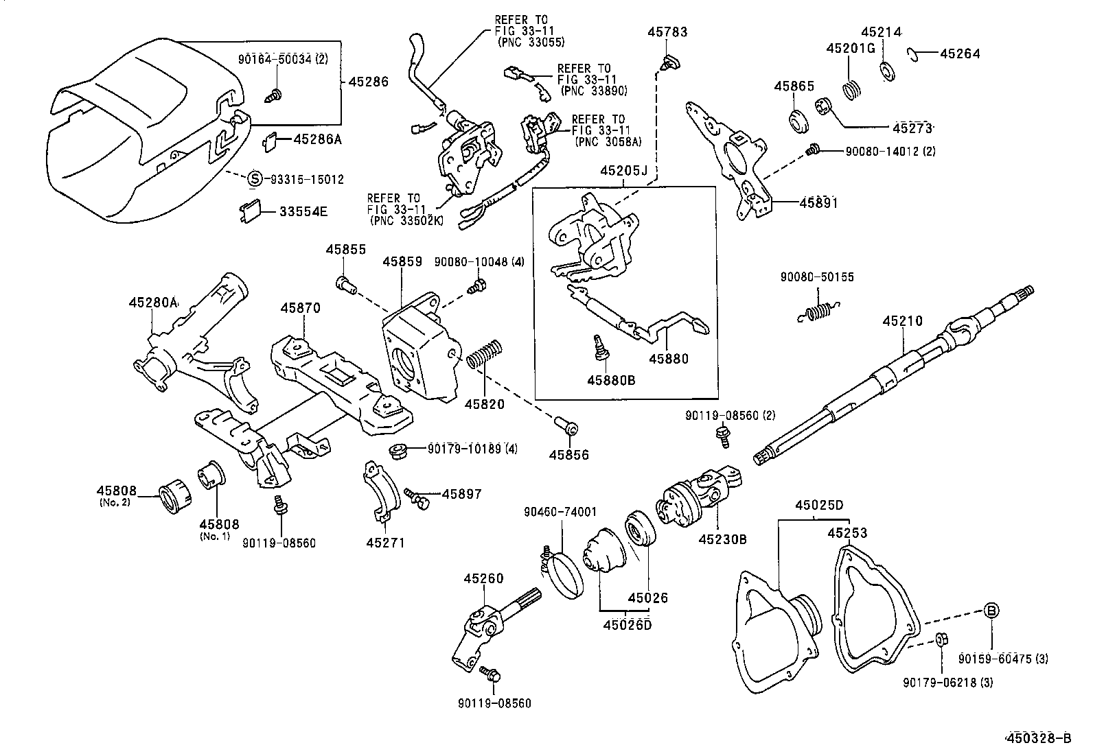  AVALON |  STEERING COLUMN SHAFT