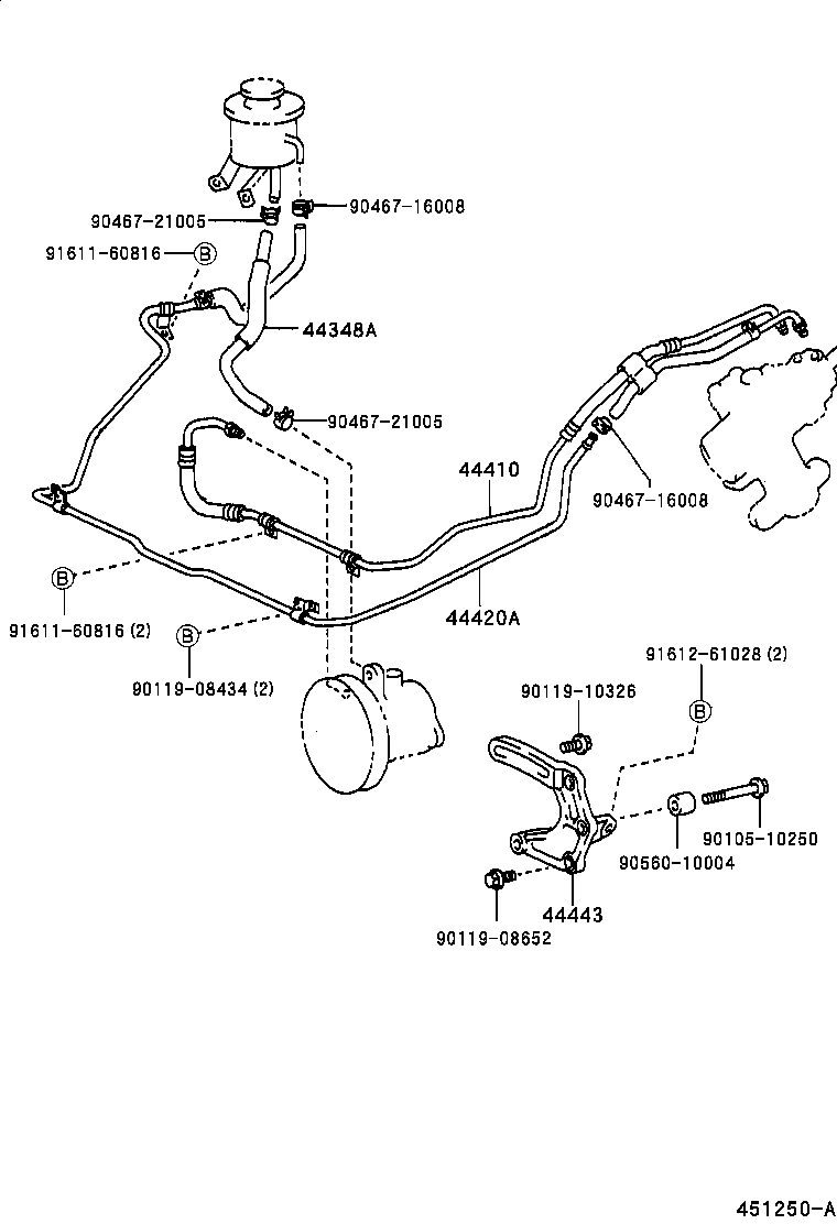  CROWN |  POWER STEERING TUBE