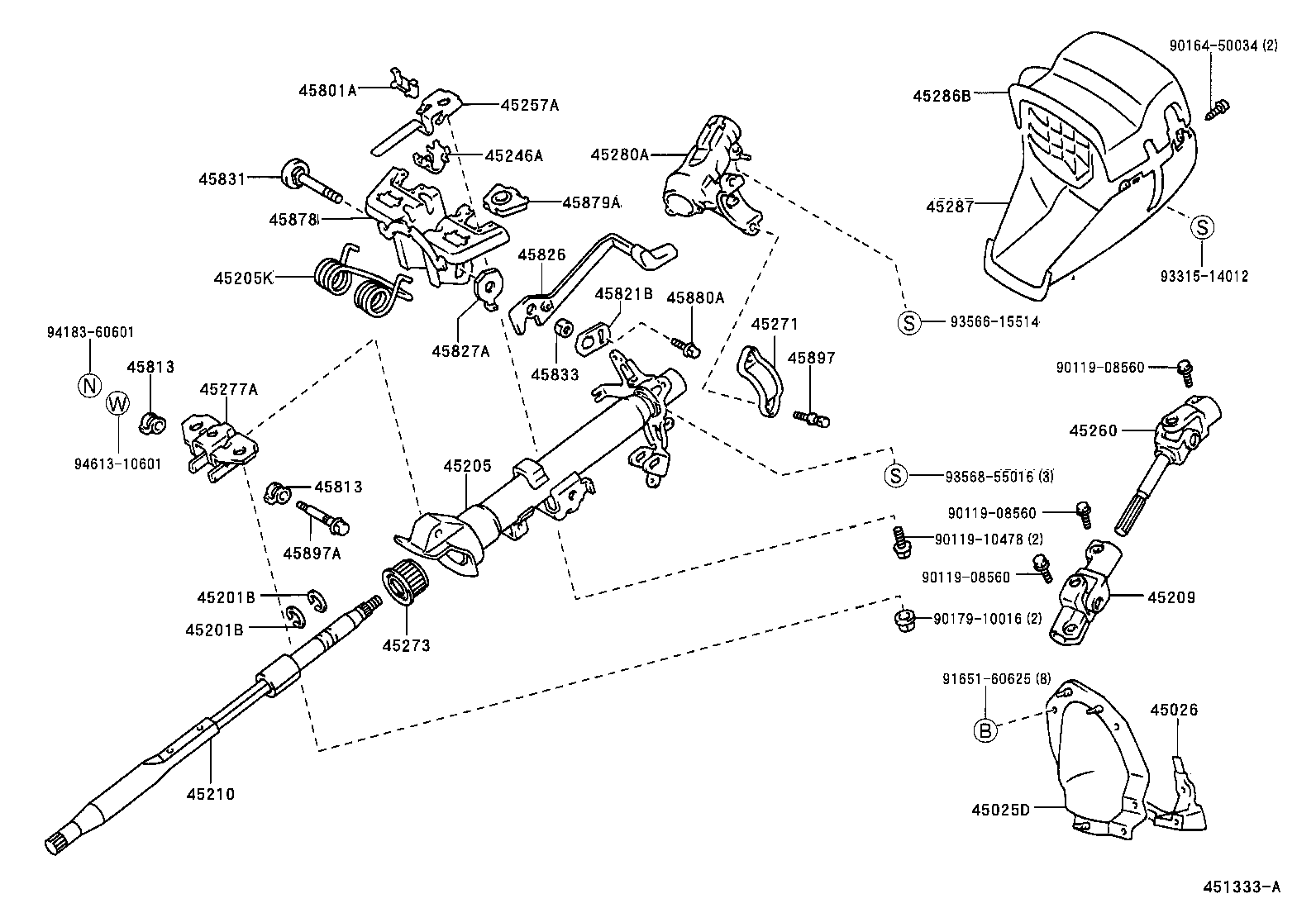  SPACIO |  STEERING COLUMN SHAFT