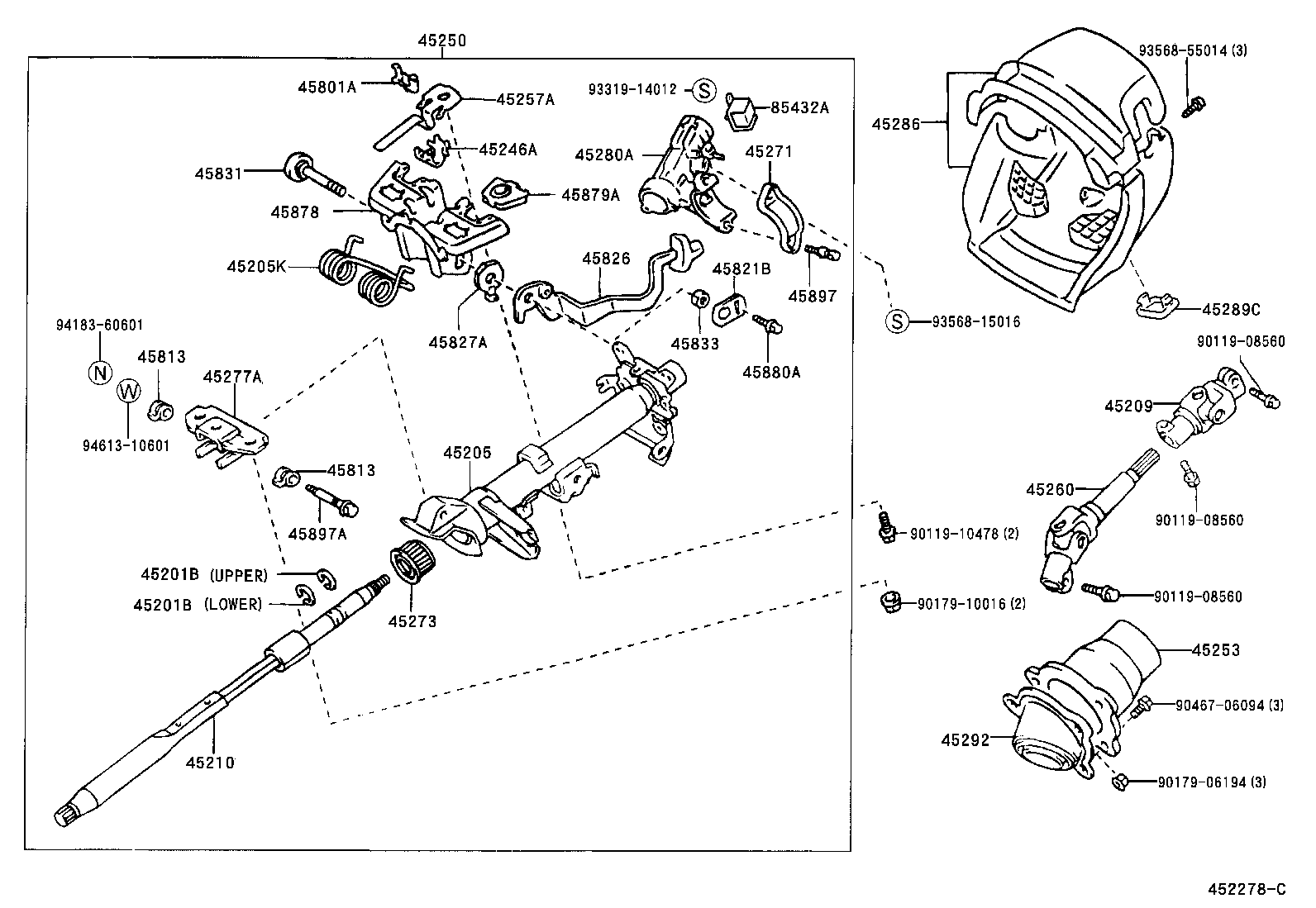  PRIUS |  STEERING COLUMN SHAFT