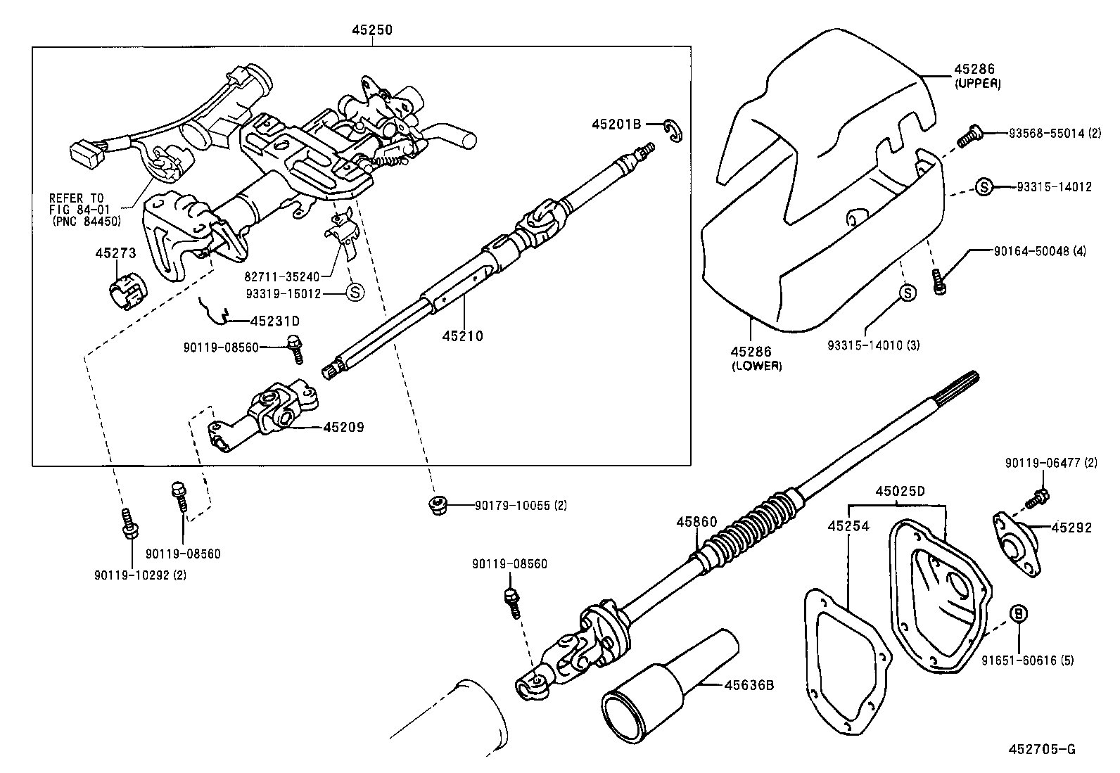  HILUX 4RUNNER 4WD |  STEERING COLUMN SHAFT