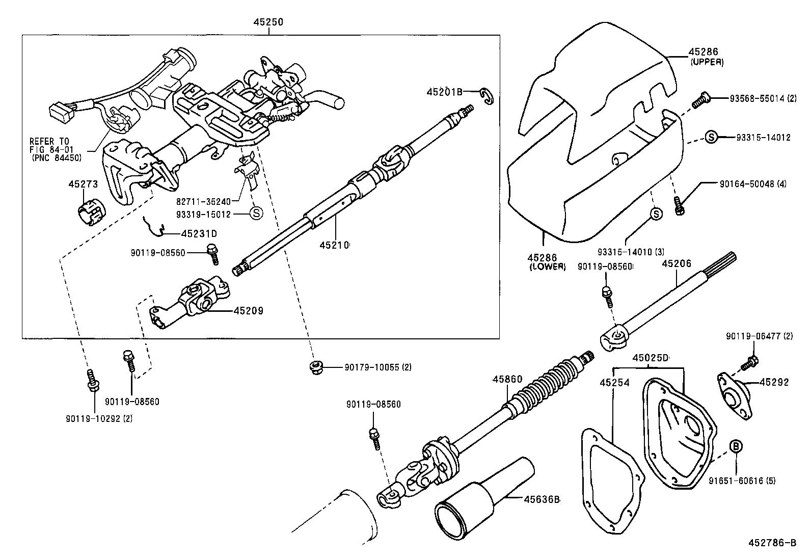  HILUX 4RUNNER 4WD |  STEERING COLUMN SHAFT