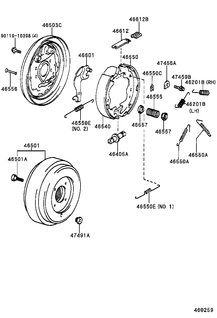  DYNA |  PARKING BRAKE CABLE