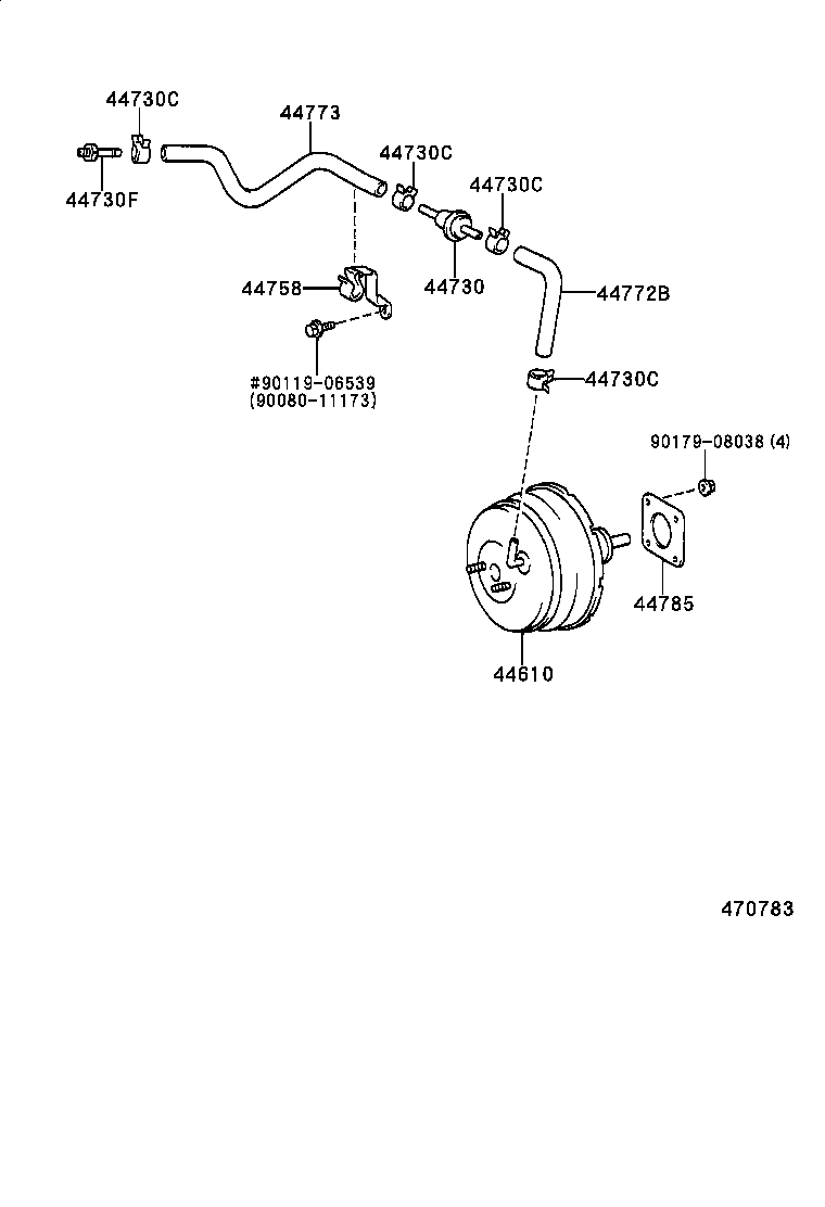  AVALON |  BRAKE BOOSTER VACUUM TUBE