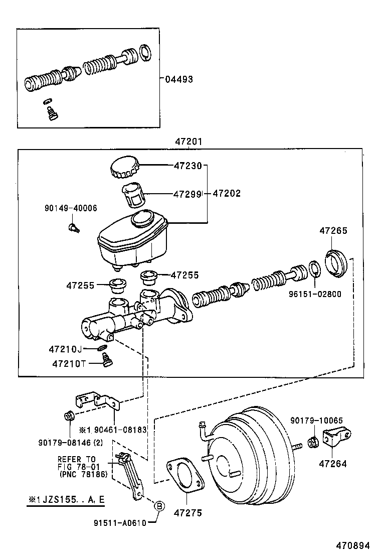  CROWN |  BRAKE MASTER CYLINDER