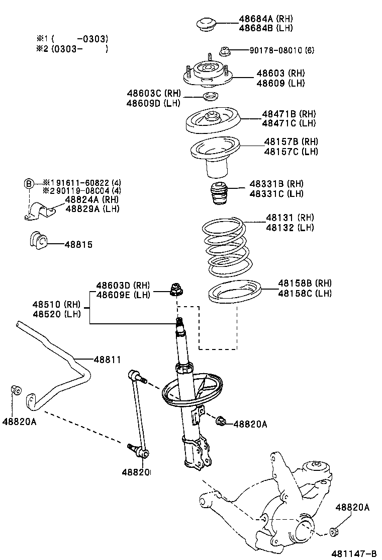  PRIUS |  FRONT SPRING SHOCK ABSORBER