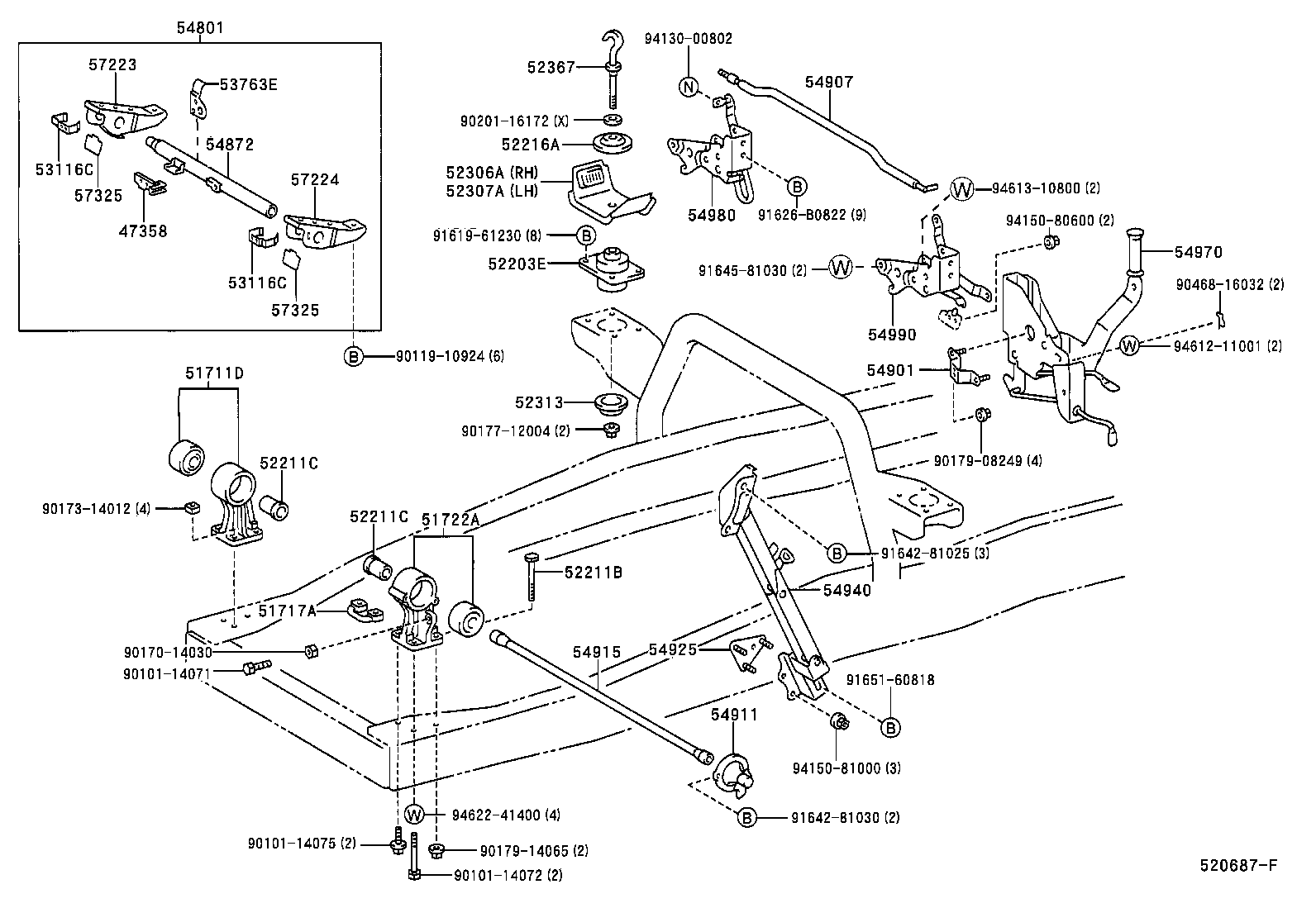  DYNA |  CAB MOUNTING BODY MOUNTING