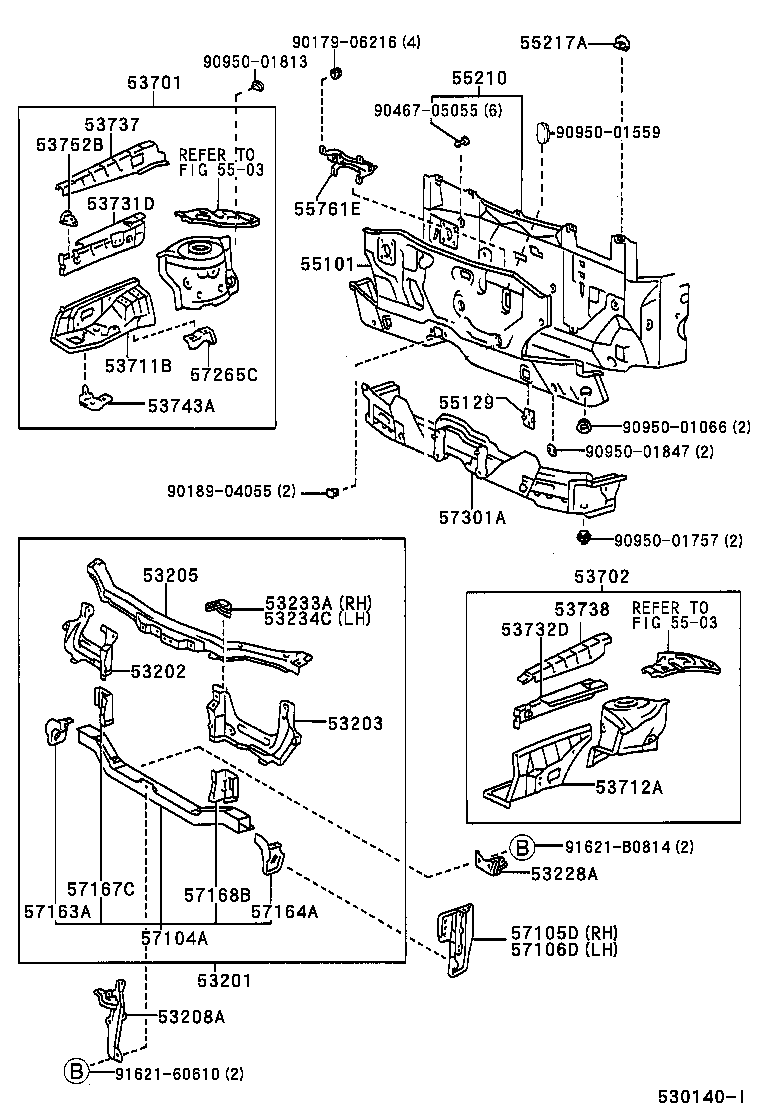  SPACIO |  FRONT FENDER APRON DASH PANEL