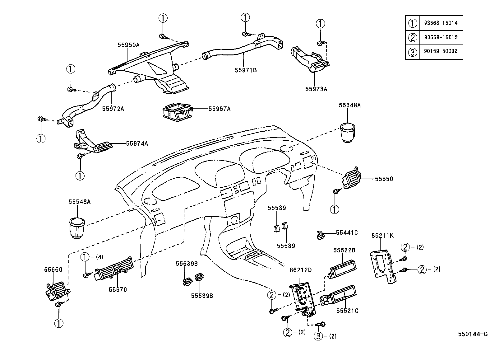  SPACIO |  INSTRUMENT PANEL GLOVE COMPARTMENT