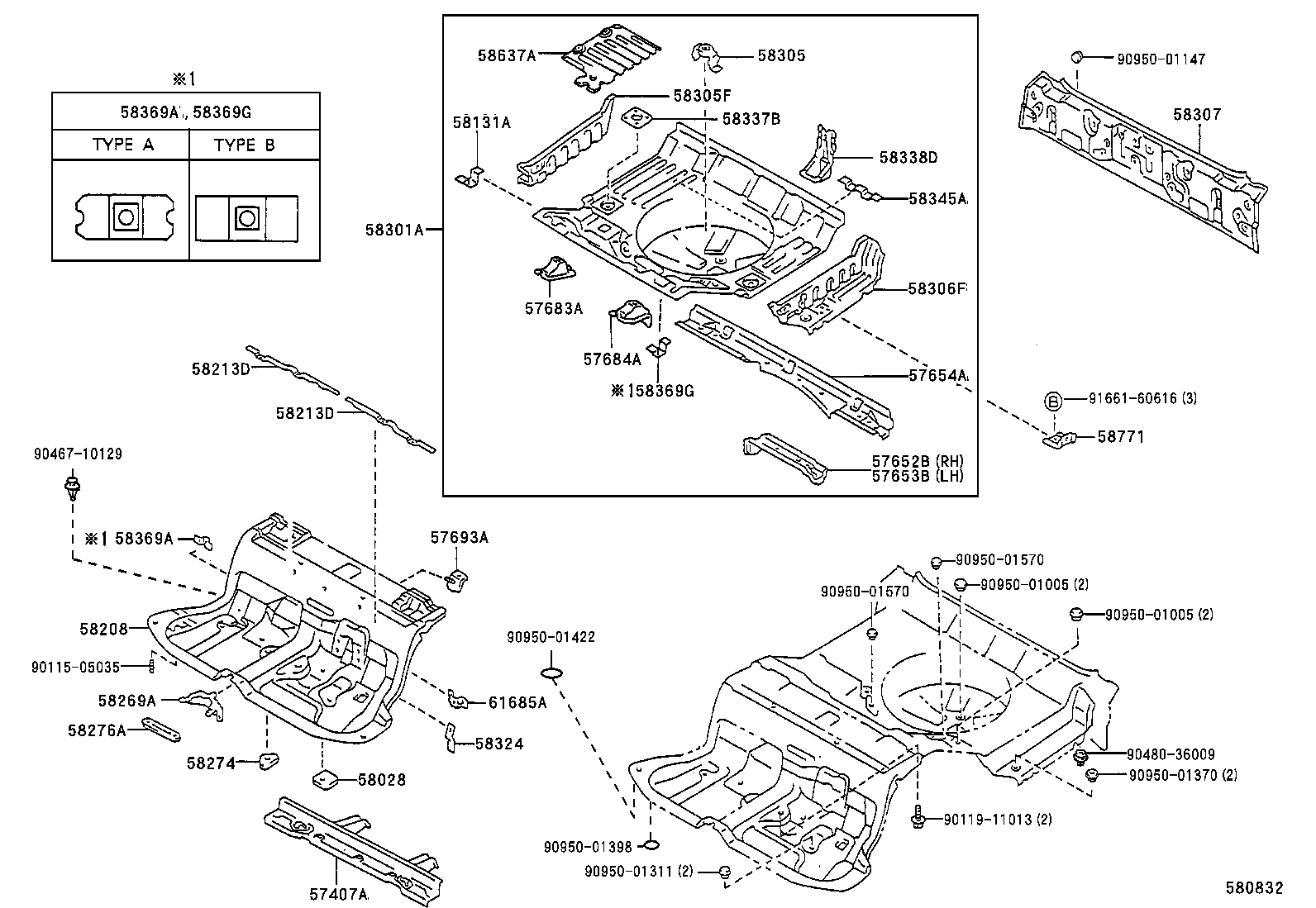  CROWN |  FLOOR PAN LOWER BACK PANEL