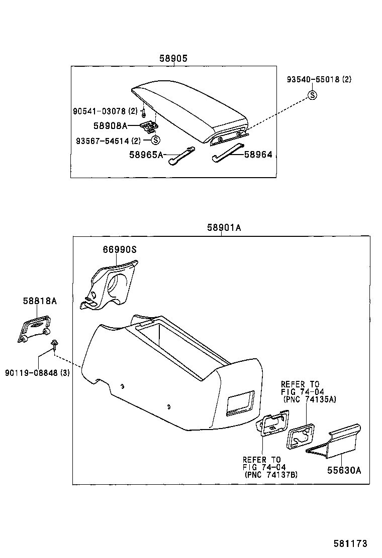  PRIUS |  CONSOLE BOX BRACKET