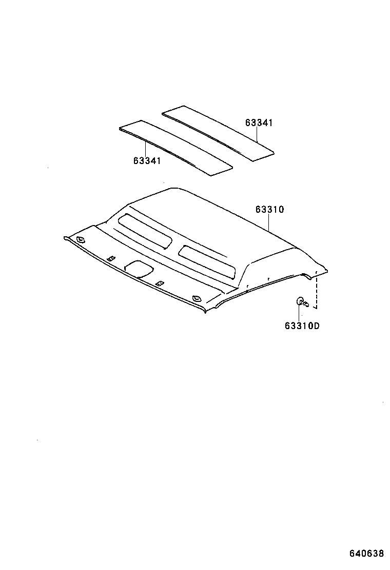  DYNA |  ROOF HEADLINING SILENCER PAD