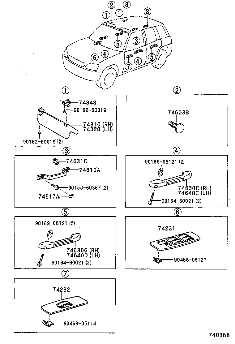  RAV4 |  ARMREST VISOR