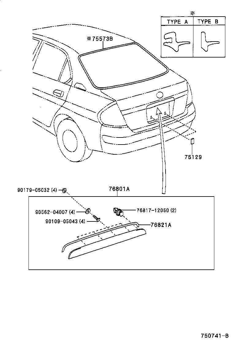  PRIUS |  REAR MOULDING