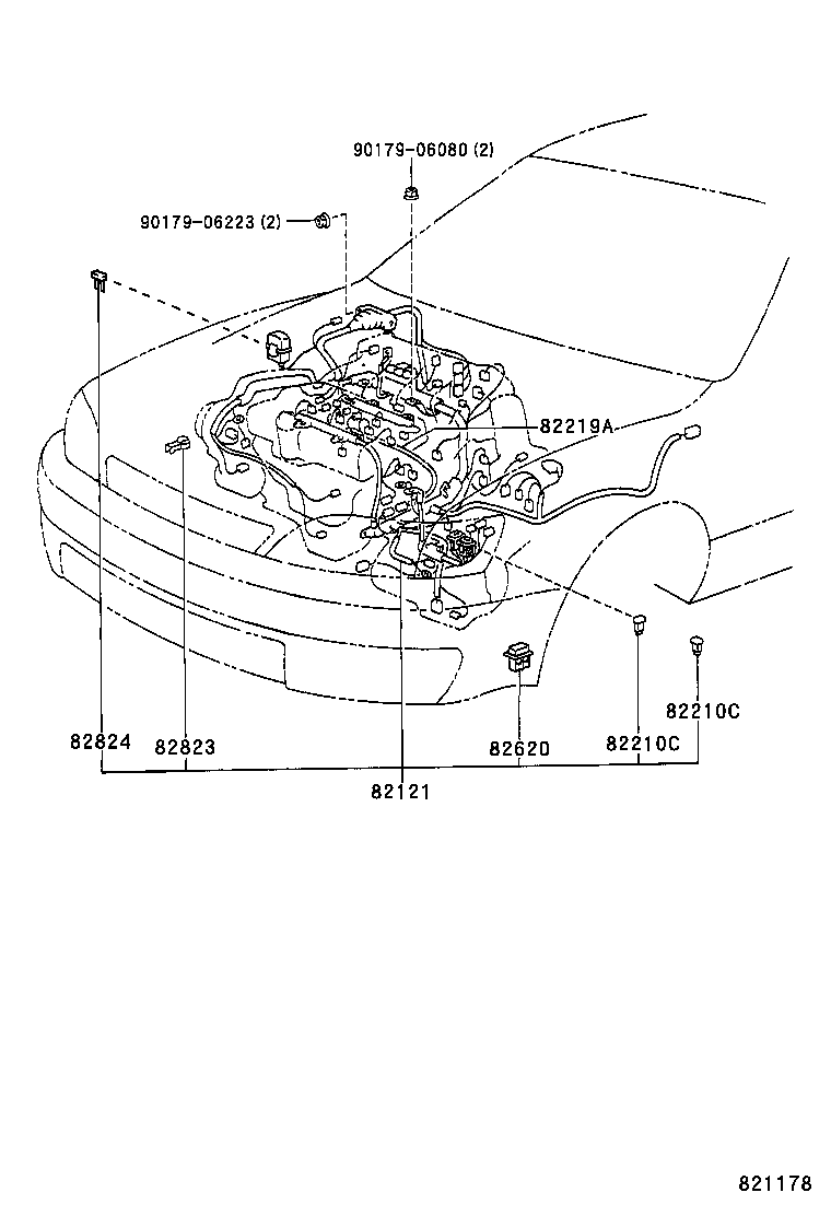  CAMRY NAP SED WG |  WIRING CLAMP