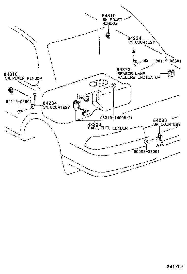  CAMRY NAP SED WG |  SWITCH RELAY COMPUTER