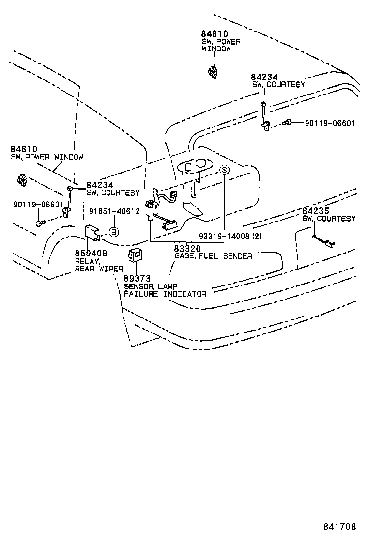  CAMRY NAP SED WG |  SWITCH RELAY COMPUTER