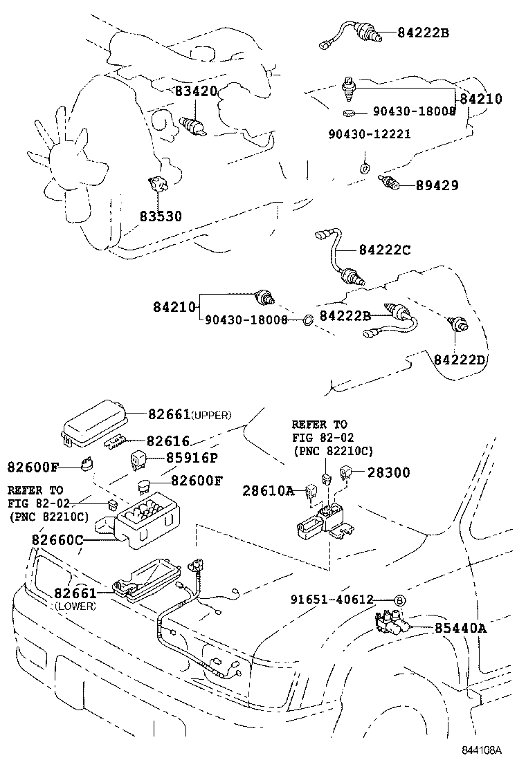  HILUX 4RUNNER 4WD |  SWITCH RELAY COMPUTER