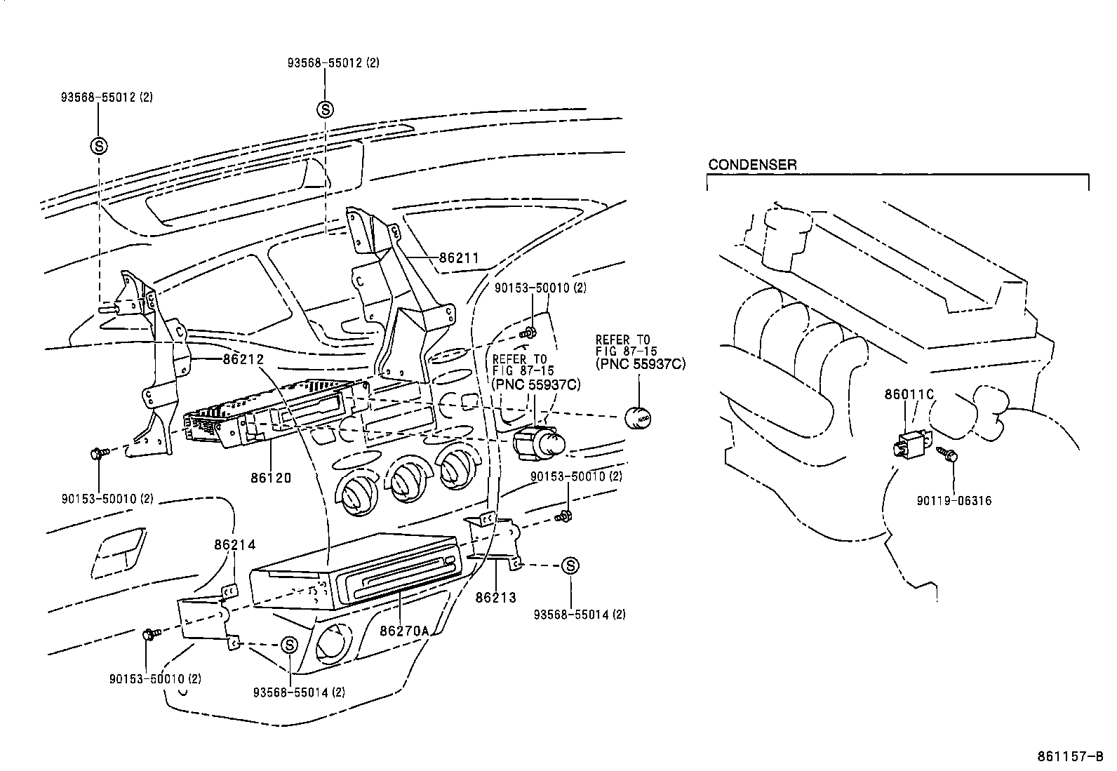  PRIUS |  RADIO RECEIVER AMPLIFIER CONDENSER