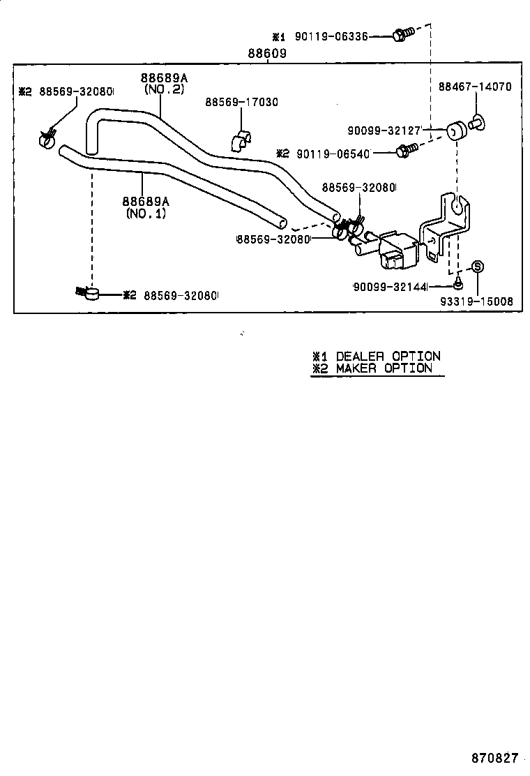  COROLLA SED CP WG |  HEATING AIR CONDITIONING VACUUM PIPING