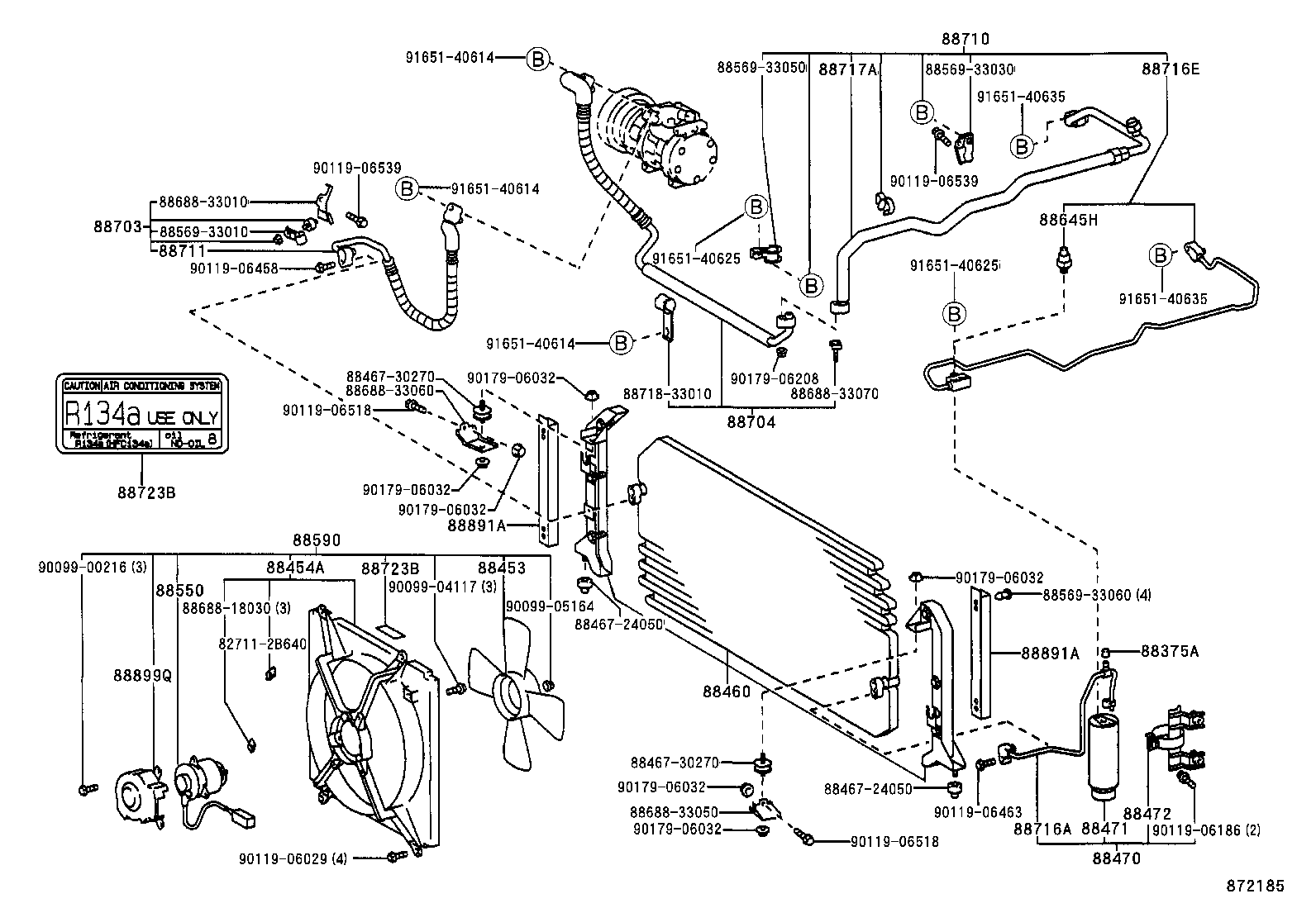  CAMRY JPP SED |  HEATING AIR CONDITIONING COOLER PIPING