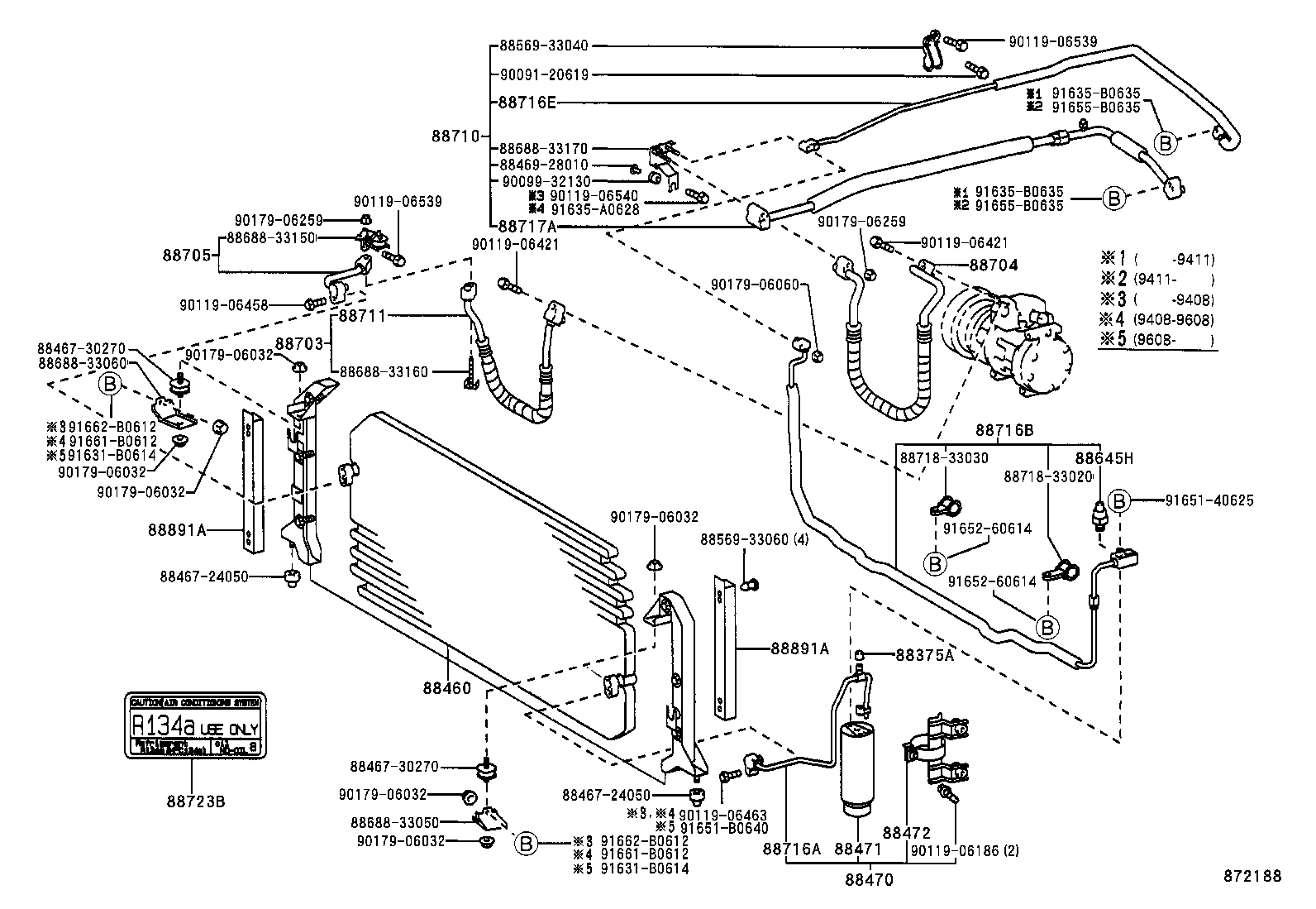  CAMRY JPP SED |  HEATING AIR CONDITIONING COOLER PIPING