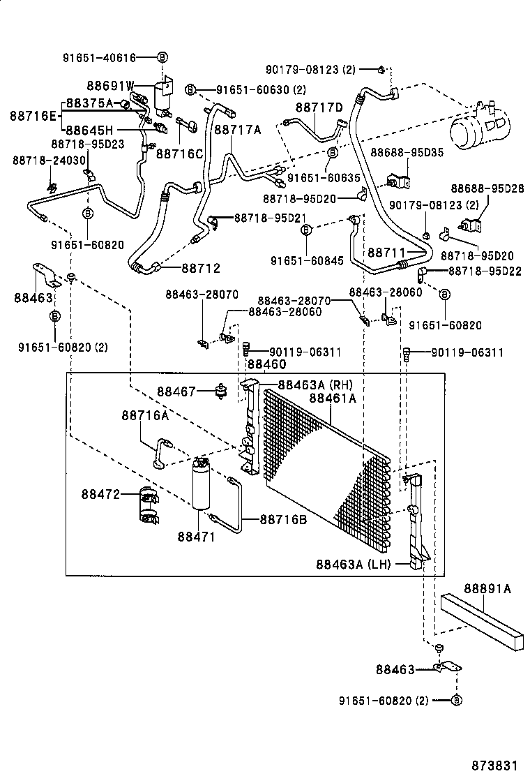  PREVIA |  HEATING AIR CONDITIONING COOLER PIPING