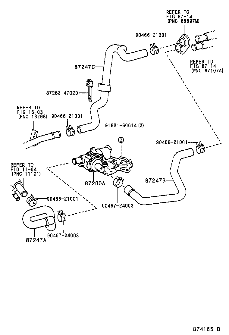  PRIUS |  HEATING AIR CONDITIONING WATER PIPING