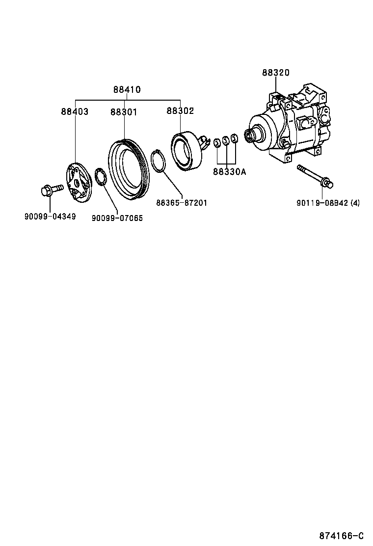  PRIUS |  HEATING AIR CONDITIONING COMPRESSOR