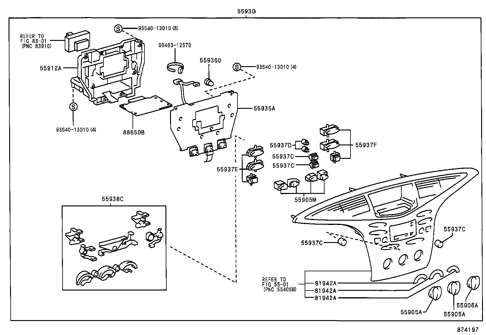  PRIUS |  HEATING AIR CONDITIONING CONTROL AIR DUCT