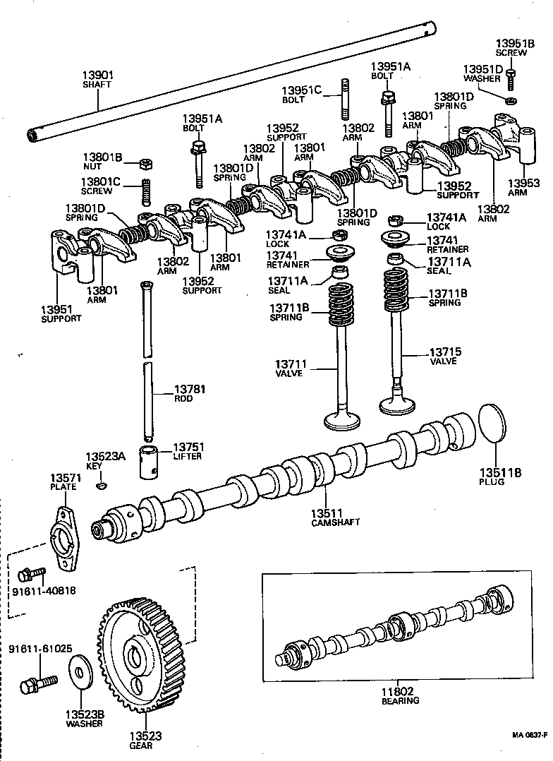  LAND CRUISER 40 |  CAMSHAFT VALVE