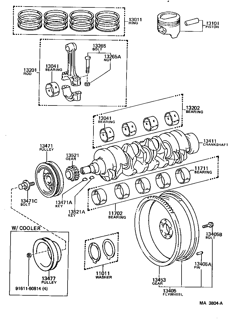  LITEACE |  CRANKSHAFT PISTON