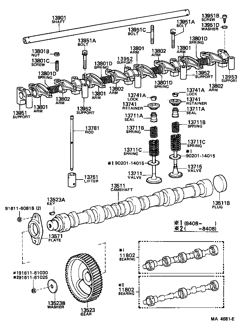  LAND CRUISER 40 |  CAMSHAFT VALVE