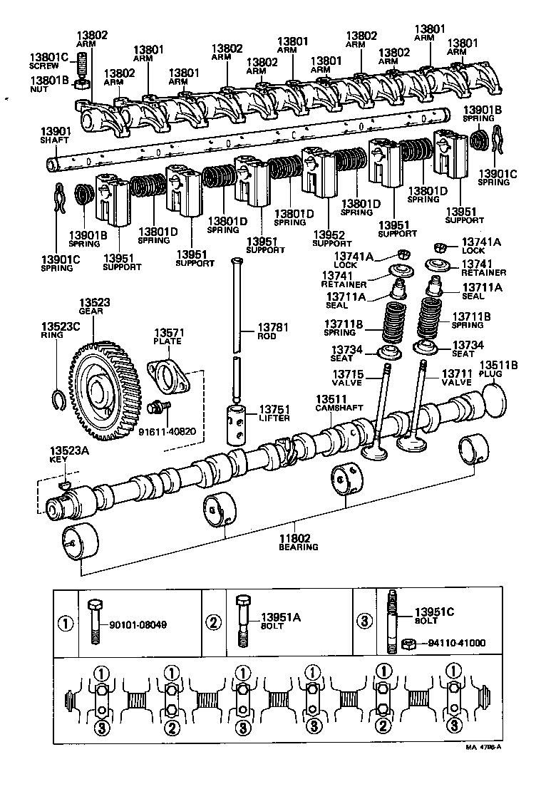  LAND CRUISER 40 |  CAMSHAFT VALVE