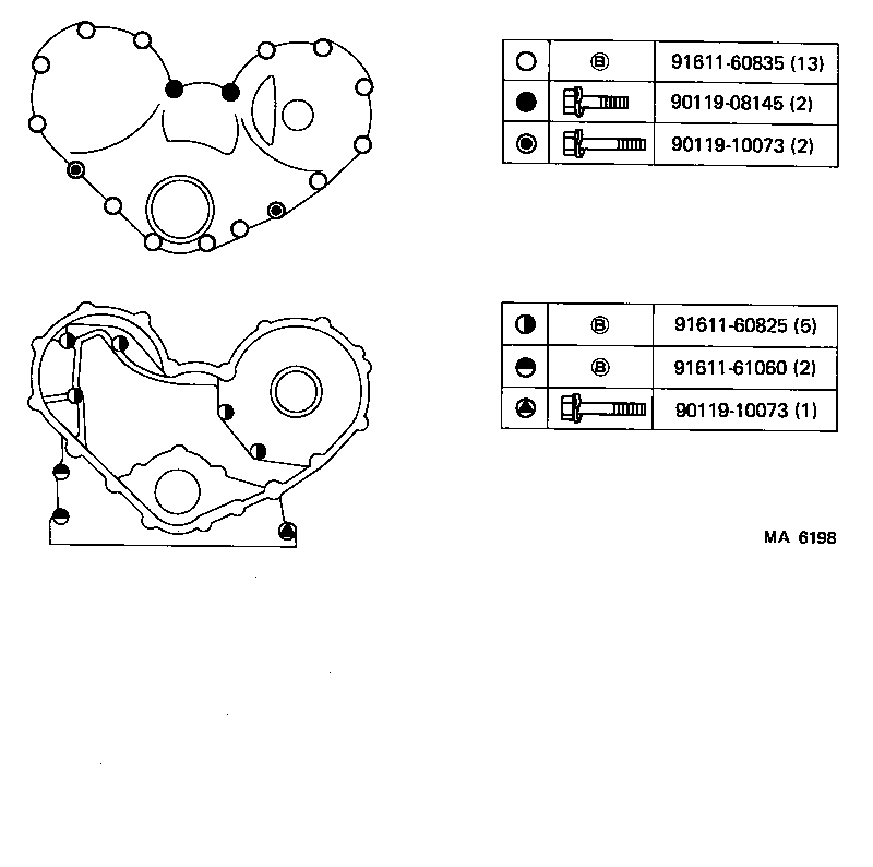  LAND CRUISER 40 |  TIMING GEAR COVER REAR END PLATE