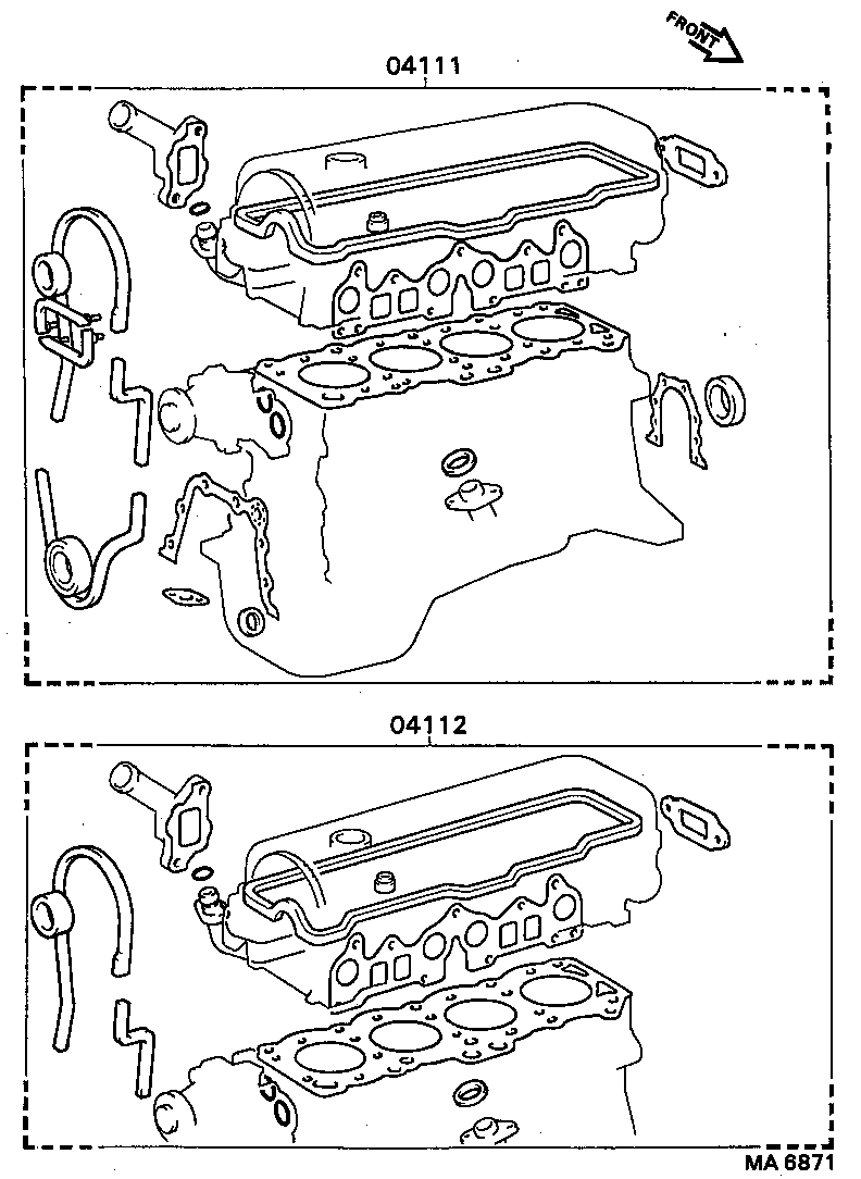  CELICA |  ENGINE OVERHAUL GASKET KIT