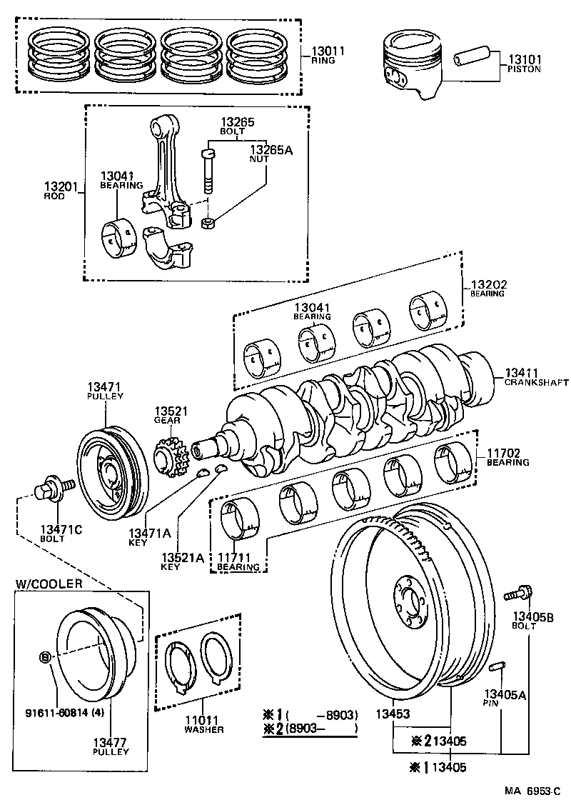  CROWN |  CRANKSHAFT PISTON