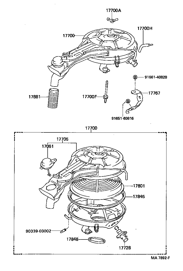  TERCEL |  AIR CLEANER