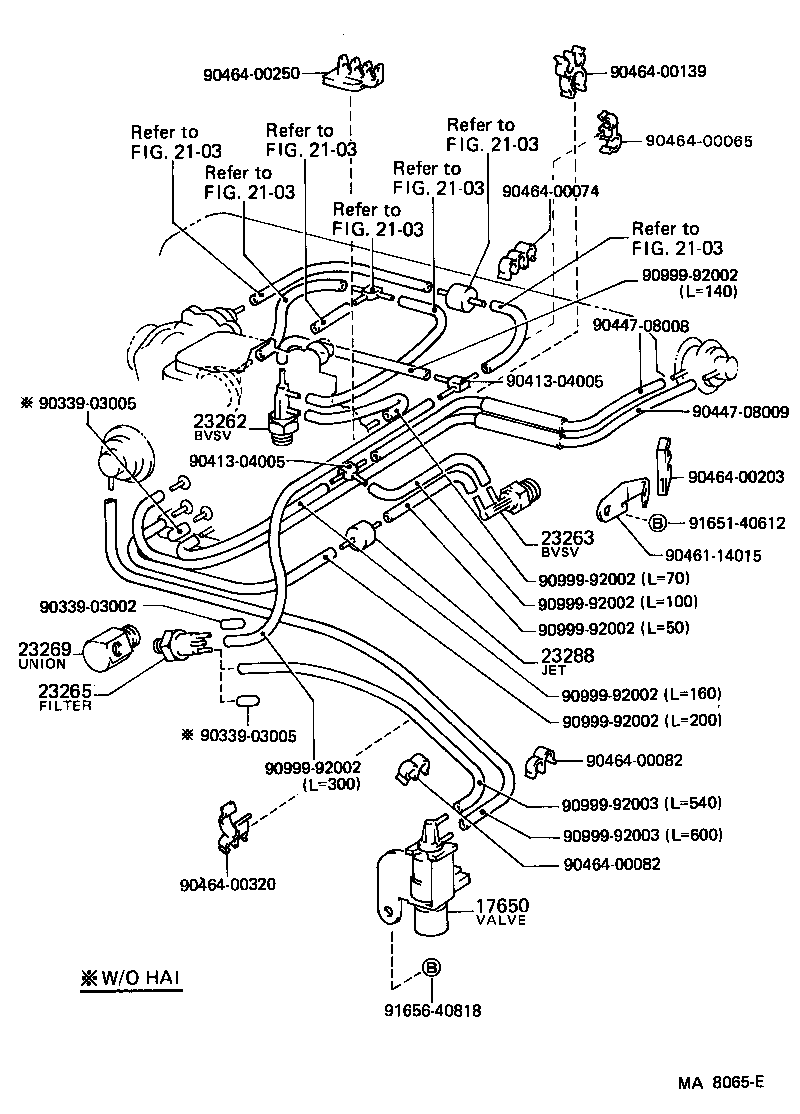  LAND CRUISER 70 |  VACUUM PIPING