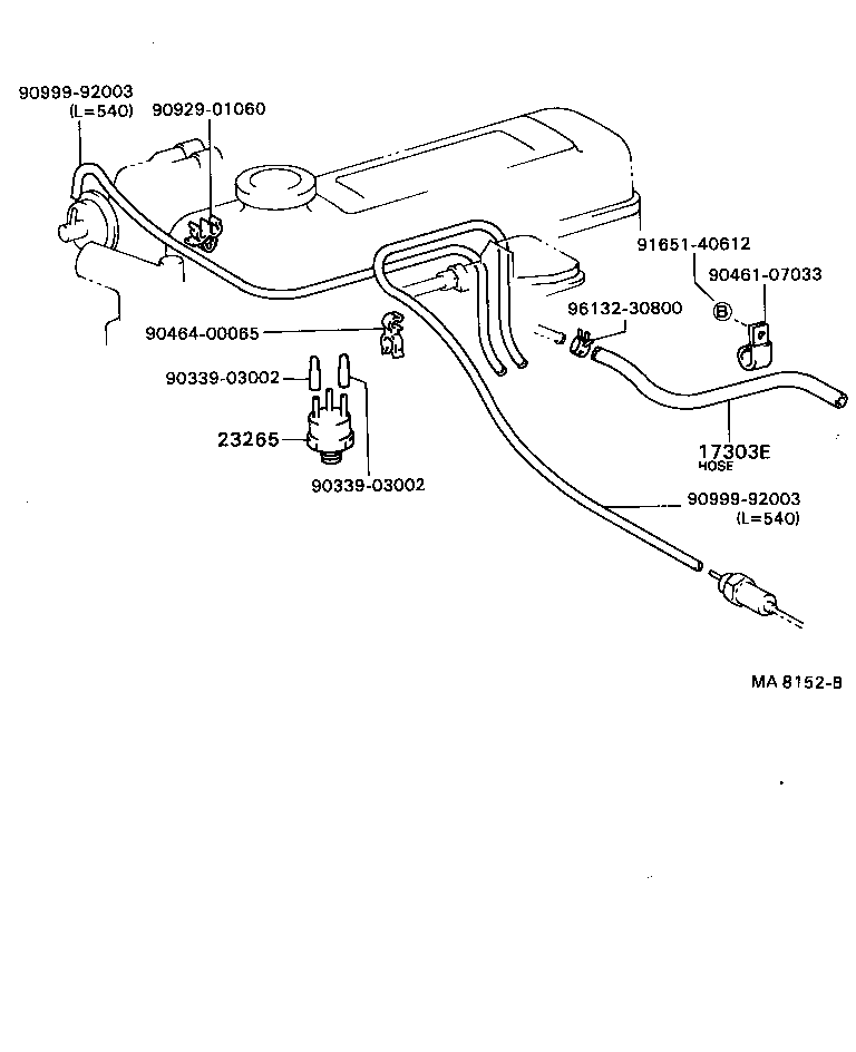  CRESSIDA WAGON |  VACUUM PIPING