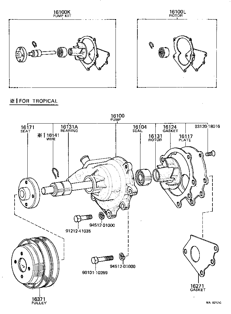  LAND CRUISER 40 |  WATER PUMP